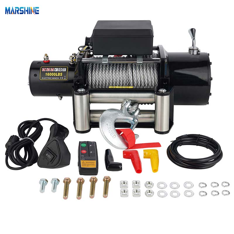 12V 16000lbs Electric Powered Pulling Winch