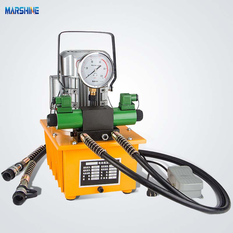 How To Use MARSHINE ZCB-700 Solenoid Valve Hydraulic Electric Pump