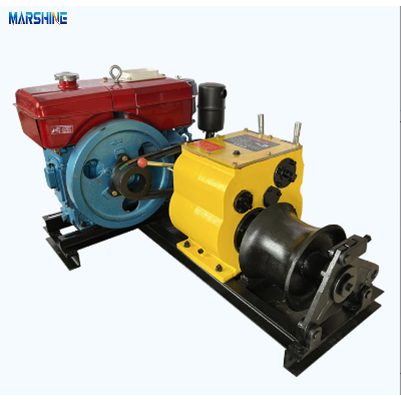 5 Ton Portable Diesel Cable Pulling Winch Machine