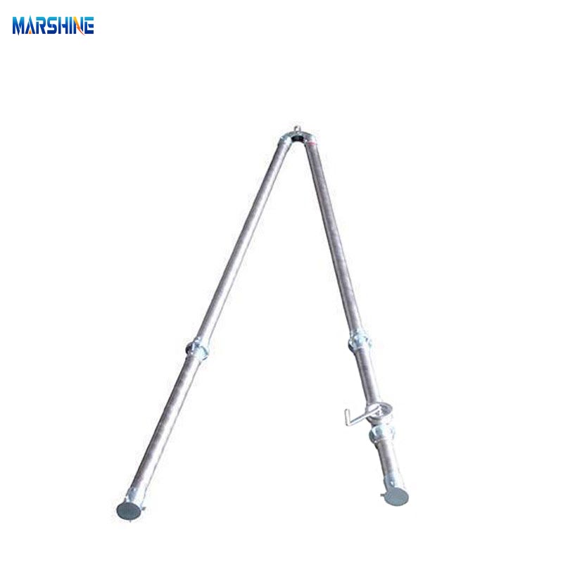 Aluminum Alloy Tubular A-Shape Gin Pole with Manual Winch