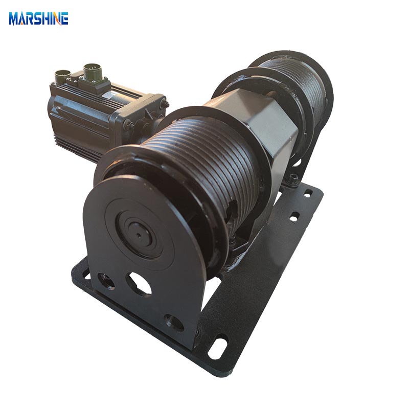 Double-Rope Synchronous Electric Motor Wire Rope Winch