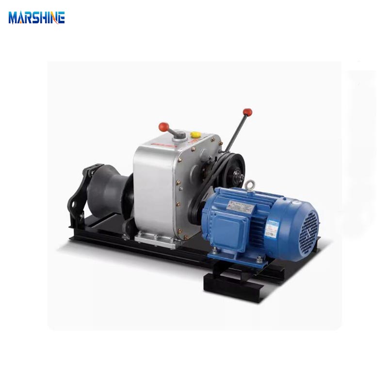 Fast Retractable Electric Cable Pulling Winch Machine