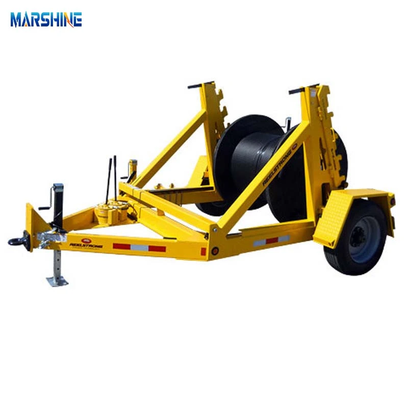 Hydraulic Cable Drum Trailer with Double Reel
