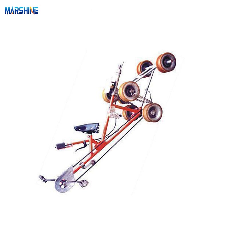 Inspection Trolleys and Overhead Lines Bicycles for Two Bundle Conductors