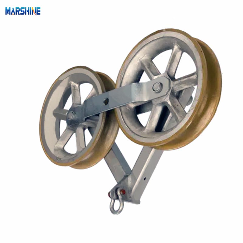 Steel Frame Cable Stringing Pulley Hold Down Blocks